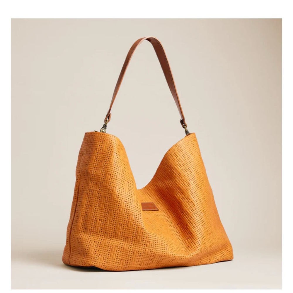 Medium Jane - Slouch Bag - Leather Terracotta Basketweave